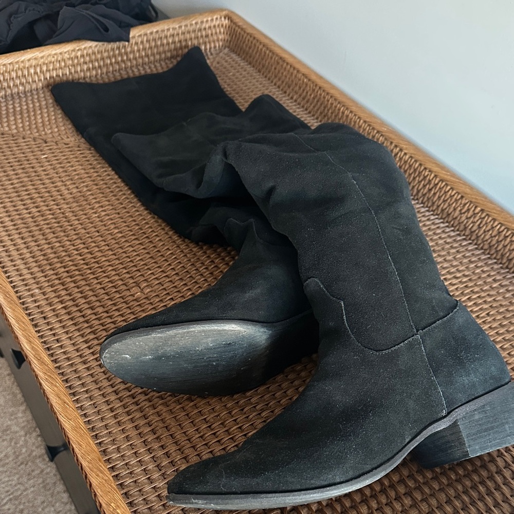 Steve Madden Black Over the Knee Boots